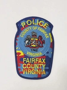 Neu Fairfax County Virginia blau Autism Awareness Polizei Aufnäher FCPD Abt. - Bild 1 von 14