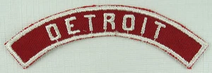 Detroit Community Strip RWS Red & White Shoulder Strip [QR1553] - Picture 1 of 1