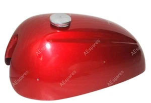 Norton Dominator 88 Atlas 500 cc Cherry Steel Gasolina Fuel Gas Tank / apto para - Imagen 1 de 4