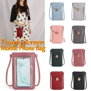 Functional Slim Mobile Phone Bag Touch Screen Cell Phone Purse Women Female - Picture 1 of 20