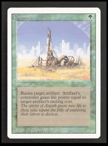 MTG Crumble Uncommon Revised Edition Card CB-1-3-B-45 - Bild 1 von 7