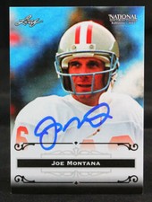 2012 Leaf National #JM1 Joe Montana San Francisco 49ers Autograph Beckett Auth