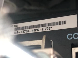 Cisco WS-C3750-48PS-S 48 Port PoE Switch Rackmount - Picture 1 of 4
