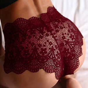 Womens Ladies Full Lace French Knickers Briefs Underwear Panties Lingerie Sexy - Picture 1 of 15