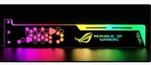 ASUS ROG Logo Karta graficzna GPU Uchwyt GPU Wsparcie Wspornik 5v 3PIN RGB - Zdjęcie 1 z 3