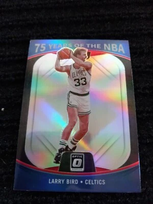 Larry Bird 2021-22 Prizm 75 Years Of The NBA Optic Prizm Insert Card No. 36 - Image 1 of 2