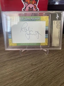 2020 Leaf Hall of Game Baseball Robin Yount geschnitten Auto/5 Brauer großartig - Bild 1 von 2