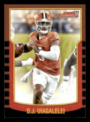 2021-22 Bowman University #2KB-2 D.J. Uiagalelei 2000 Bowman Clemson Tigers - Image 1 of 2