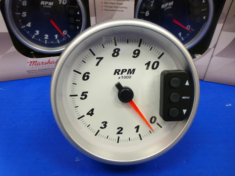 Velocímetro Marshall 3292 5" 10.000 RPM velocímetro de memoria con montaje de pedestal de recuperación Foto 1 de 2