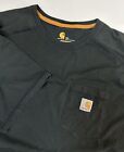 Carhartt Force Pocket T-Shirt 3XL Relaxed Fit Faded Black Minimal Work Outdoors