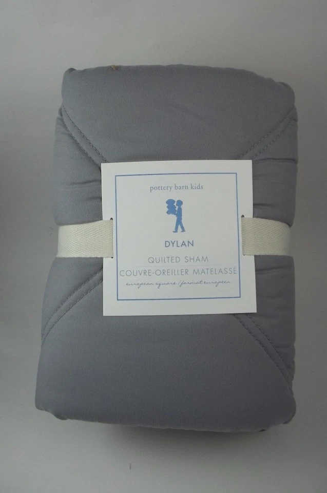 Pottery Barn Dylan Acolchado Gris Falso ¡¡Agotado en PB!! EURO #9591 * Foto 1 de 1