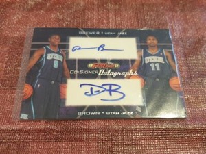 2006-07 Topps Full Court Co-Signers Ronnie Brewer Dee Brown Rookie Auto - Utah