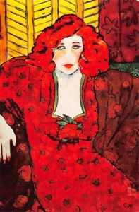 Artist Sara Eyestone FLAME 4x6 Postcard - Picture 1 of 2