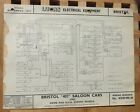 Original LUCAS Bristol 407 Saloon Cars Wiring Diagram 1962 W54949038