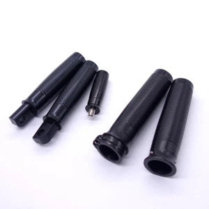 Black Footrest FootPeg+Shifter Peg +Hand Grips For Harley Sportster XL 1200 883 - Picture 1 of 5