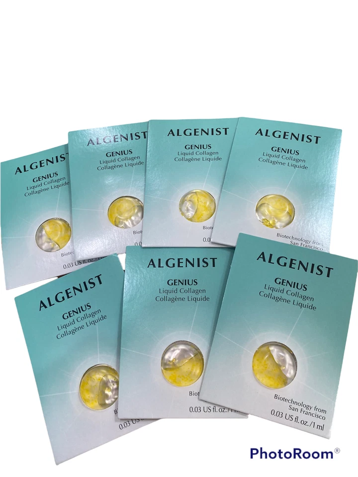 Algenist Genius Liquid Collagen 0.03 oz. 1 ml. x 7  NEW Trial Size - Image 1 of 1