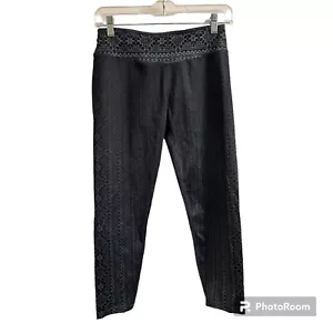 PrAna Women’s Size Med Black Limbo Printed Roxanne 7/8 Active Legging Geometric - Picture 1 of 9