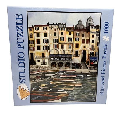 Rompecabezas de estudio Bits and Pieces Porto Fino de H. Hargrove 1000 piezas sellado Foto 1 de 2