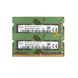 SK Hynix 16 GB DDR4 RAM 2x 8 GB 1RX8 PC4-19200S PC4-2400T 2400Mhz Laptop Memory - Picture 1 of 6