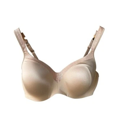 Hanes Bra Intimates Tan Nude Adjustable Straps Padded Comfort Garments Size 38DD - Image 1 of 4