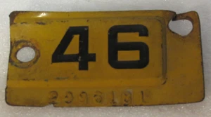 Vintage California 1946 License Plate Registration Tag Year Number Original USA - Picture 1 of 1