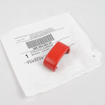 GENUINE PORSCHE Porsche 986 987 Boxster Alarm Red Clip Clamp - New Genuine