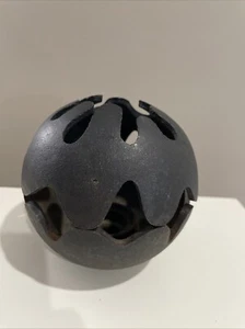 Vtg Danish Cast iron Sphere Candle Holder C&C Holmgren Illums Bolighus Denmark - Picture 1 of 8
