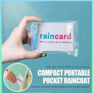 1pcs Travel Rain Coat Disposable Rain Coat Rainwear REDISH poncho (T75) - Picture 1 of 5