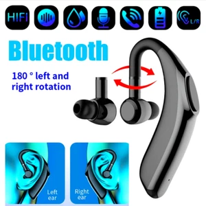 Noise Cancelling Driving Wireless Earpiece Trucker Headset Earbuds for Bluetooth - Picture 1 of 9