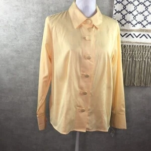 Talbots Button Down Long Sleeve Shirt Size 12W NEW - Picture 1 of 5