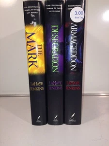 Left Behind Series Tim Lahaye Lot Hardback 3 Books Mark Desecration Armageddon - Picture 1 of 1