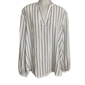Blusa SHEIN Mujer Mangas Largas Cuello en V Rayas Talla 0XL - Imagen 1 de 5