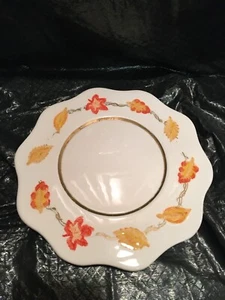 JkL Ceramic Footed Plate for Autumn - Picture 1 of 2