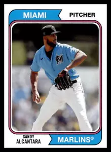 2020 Topps Archives Sandy Alcantara 1974 Design 179 Miami Marlins - Picture 1 of 2