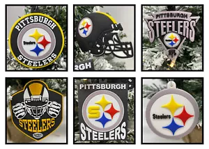 Pittsburgh Steelers 6-teiliges Weihnachtsbaumschmuck-Set ~NEU~ - Bild 1 von 12