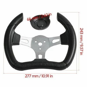 11" 277mm Racing Steering Wheel For Sport Kart Racing Go Kart Golf Cart Buggy - Picture 1 of 5