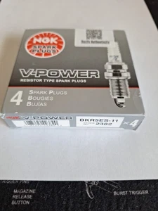 4 Plugs of NGK V-Power Automotive Spark Plugs. Part BKR5ES-11 2382 - Picture 1 of 1
