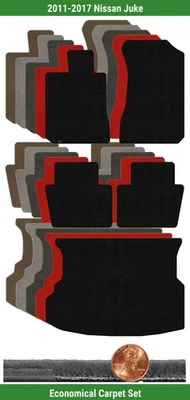 Juego de alfombrillas Lloyd Custom Velourtex para Nissan Juke 2011-2017 (5 piezas) #10ZI Foto 1 de 4