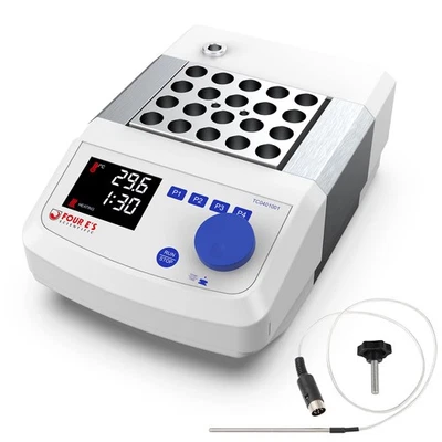 Incubadora digital de baño seco con bloque de calefacción de 20 x 1,5 ml calentador de baño seco de laboratorio EE. UU. Foto 1 de 4