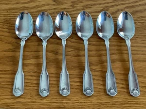 Oneida Erbstück Klassische Schale 6 Edelstahl Teelöffel 6" Würfelmarke - Bild 1 von 9