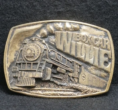 WF15168 复古 20 世纪 70 年代 * 盒汽车威廉 * 国家音乐限量版皮带扣 — 第 1/2 张图片