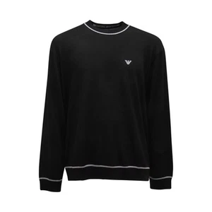 M8365 MAGLIONE UOMO EMPORIO ARMANI MAN WOOL SWEATER BLACK - Bild 1 von 4