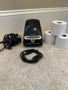 Dymo Labelwriter 450 Turbo Thermal Label Printer AC Adapter Labels USB 1750283 - Photo 1/9