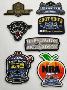 Palmetto State Armory (PSA) SHOT/NRA Show 7 Patch Bundle, Gancio/Anello, NUOVO! - Foto 1 di 5