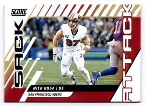 2025 Score - Sack Attack Nick Bosa #12 - Picture 1 of 2