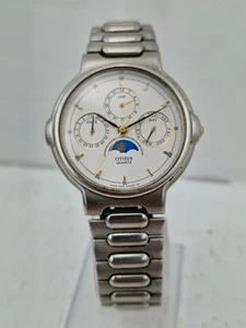 Citizen Day Date Moonphase 4330 Men's Wrist Watch 34mm - Bild 1 von 6