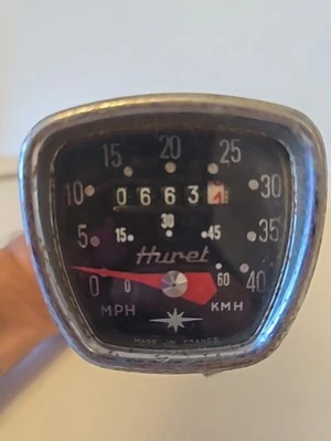 Tachimetro e cavo bici Huret vintage  - Immagine 1 di 4