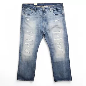 Levis 501 150th Anniversary Jeans Mens 44x32 Distressed Button Fly NEW w/ Tag - Picture 1 of 16