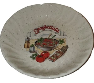 Stovit Spaghetti Dish Vintage Ceramic Made In Italy Serving Bowl Large Table  - Picture 1 of 5