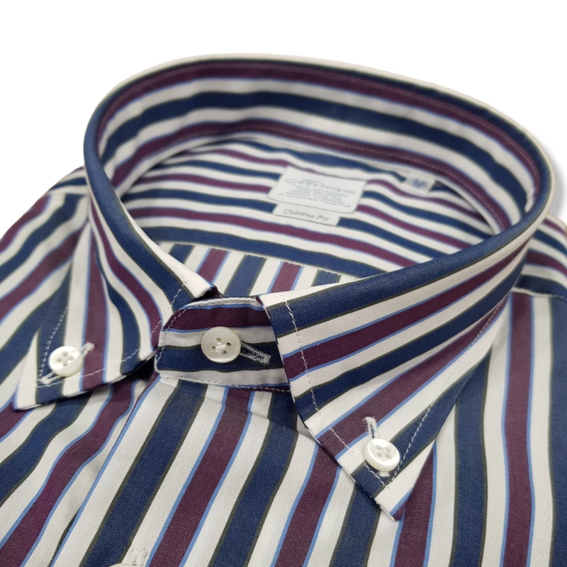 Camicia UOMO in cotone fantasia rigata regular "MIRCAM" 40 44 45 - Immagine 1 di 1
